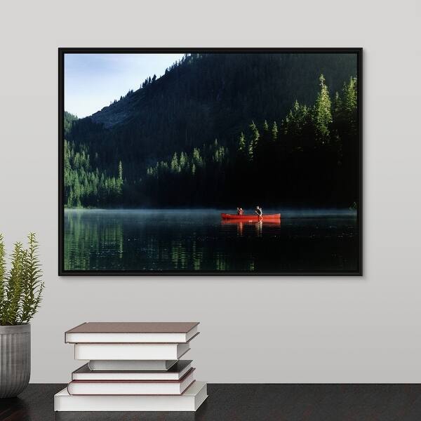 Shop Father And Son 7 9 Canoeing On Lake Multi On Sale