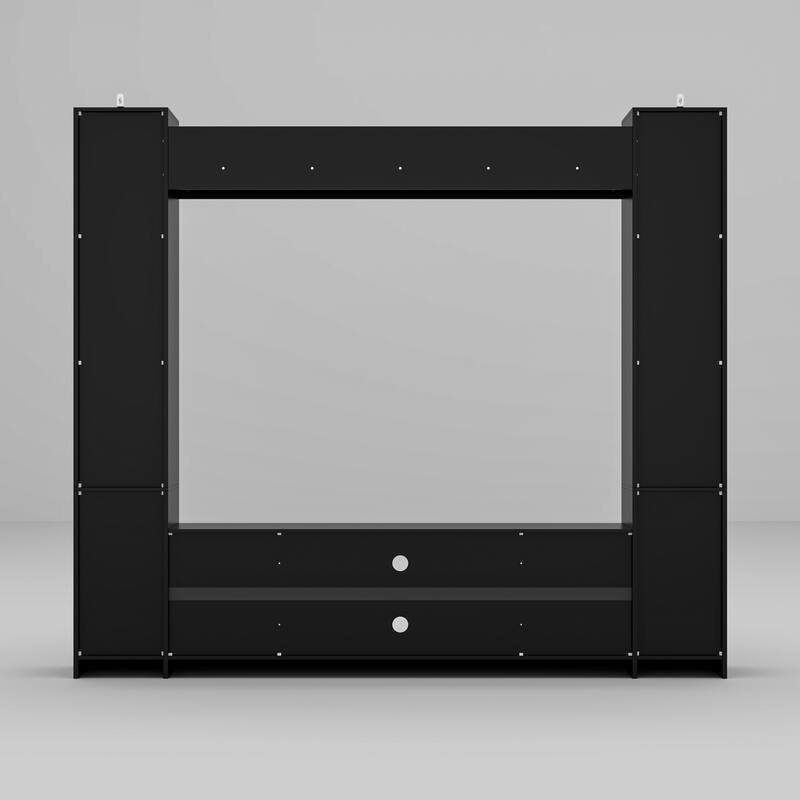 Media Console w/Fireplace Niche Contemporary Living Room Furniture