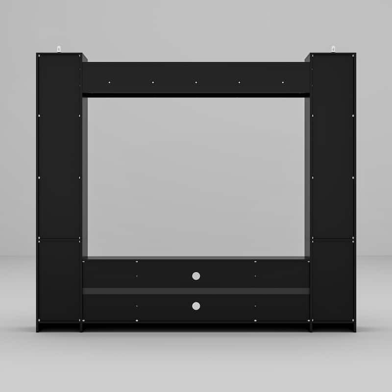 TV Stand/Electric Fireplace Ensemble Cozy Stylish Living Room Solution