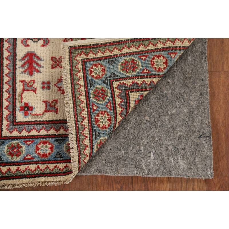 Geometric Kazak Accent Rug Handmade Oriental Wool Carpet - 2'1" x 3'0"