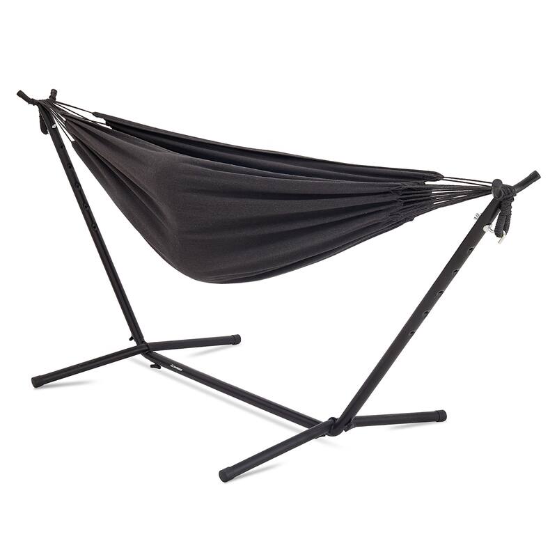 EchoSmile 6.5 ft. Hammock Bed with Detachable Stand - Gray