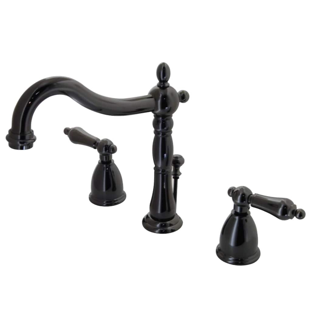 Kingston Brass Water Onyx Widespread Double Handle Bathroom Faucet -