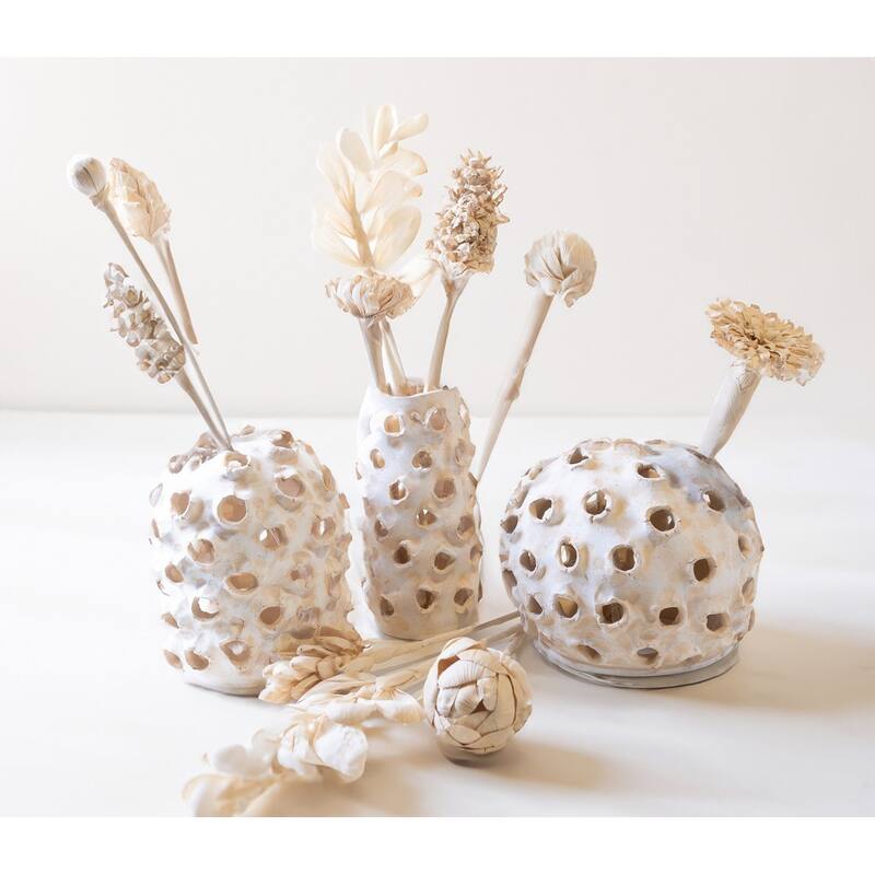 Flower Bud Tabletop Decoration - 25" - Cream