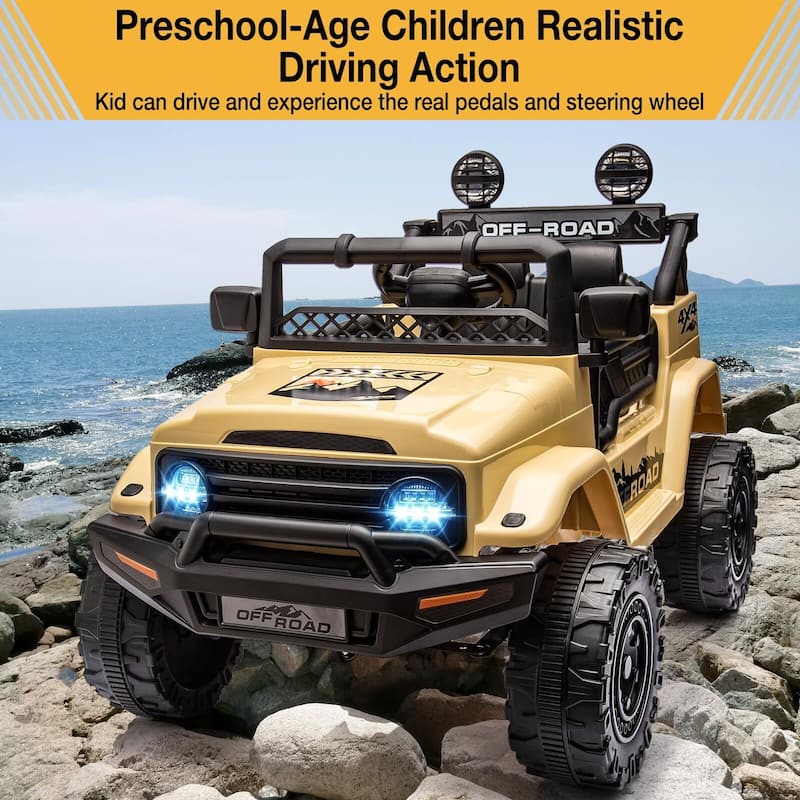 12V Kids 2-Seater Ride On Truck Car Electric Vehicles with Parent Remote