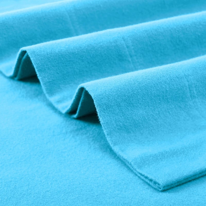 Superior Solid Flannel Cotton Fuzzy Deep Pocket Sheet Set