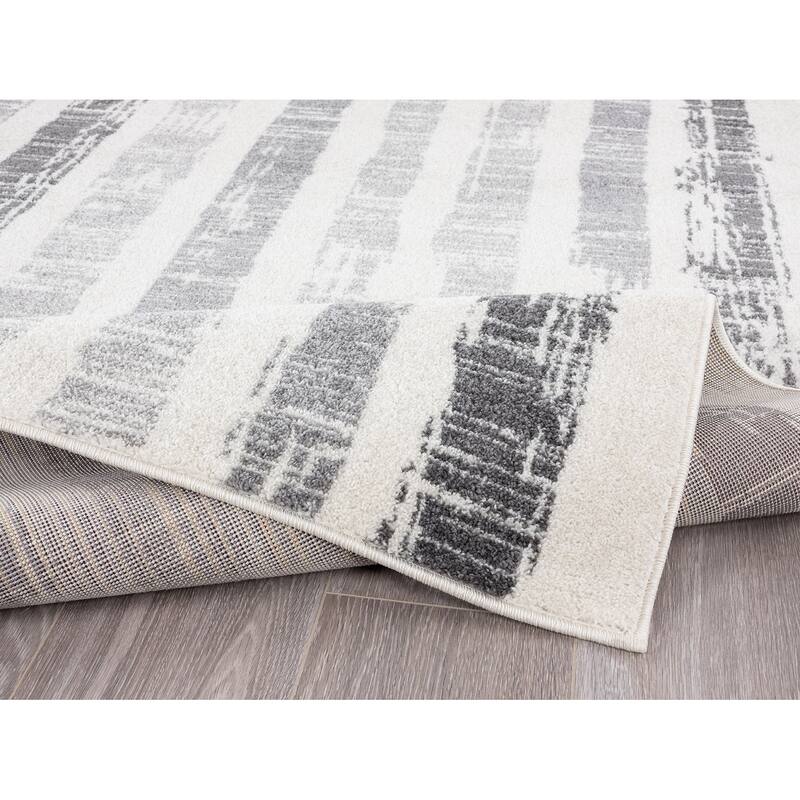 Abani Casa Faded Striped Morrocan Inspired Area Rug