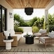 preview thumbnail 1 of 6, Nuloom Debrin Striped Indoor/Outdoor Area Rug 6'7" x 9' - Green