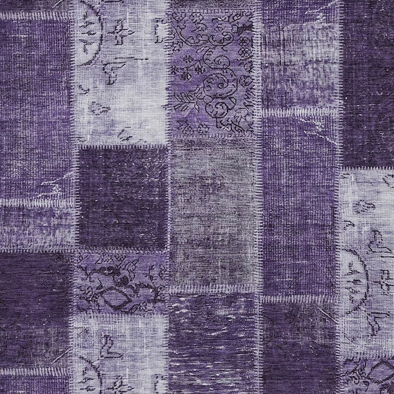 HomeRoots Patchwork Traditional Rectangle Outdoor Rug