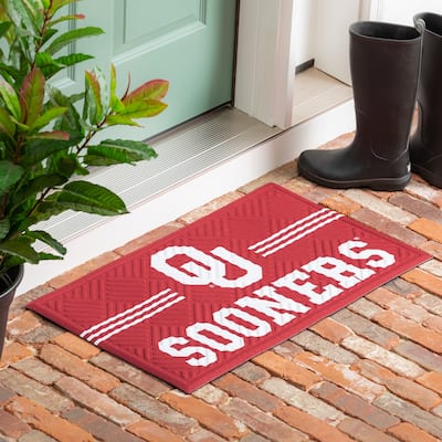 30 in. x 18 in. Embossed Mat, Cross Hatch, University of Oklahoma