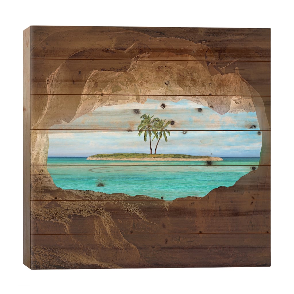 Paradise Print On Wood by Matt Anderson - Multi-Color