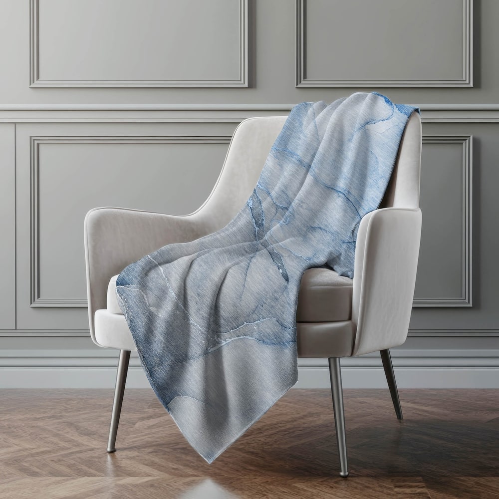 Premium Machine Washable Abstract Modern Sherpa Throw Blanket
