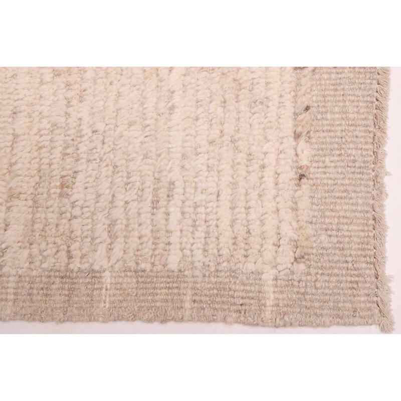 ECARPETGALLERY Hand-knotted Pak Finest Marrakesh Cream Wool Rug - 9'1 x 11'9