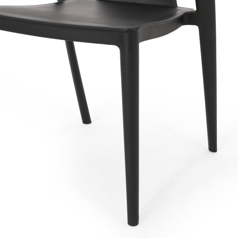 Orchid Outdoor Stacking Dining Chair (Set of 4) by Christopher Knight Home - 21.50" W x 19.50" D x 30.50" H