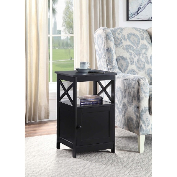 Copper Grove Kremenchuk End Table with Cabinet. Opens flyout.