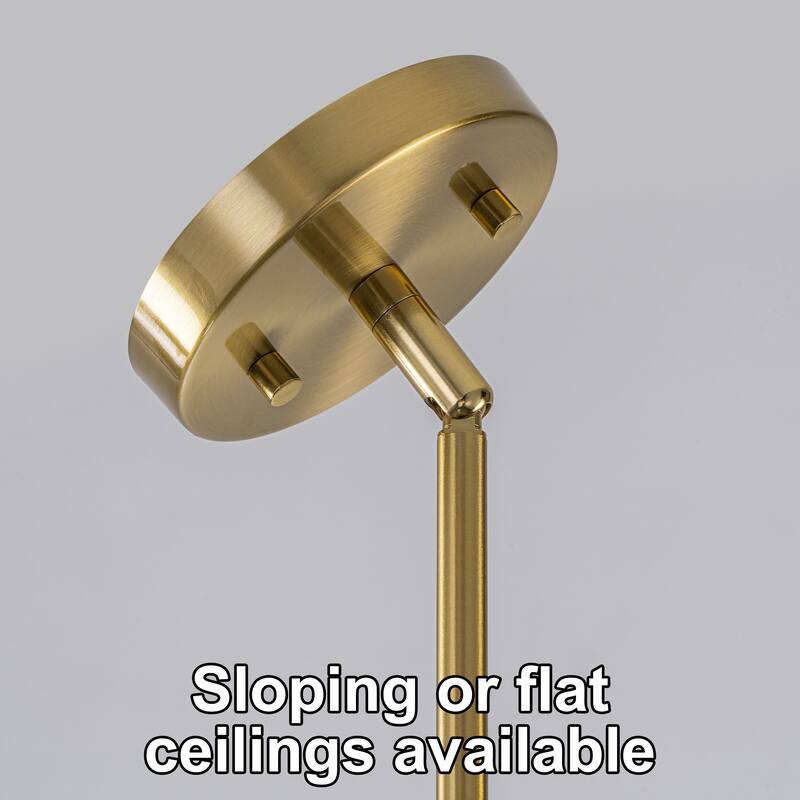 Starskys 1-Light 18in.W Modern Clear Glass Dome Pendant Light