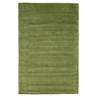 Kashkuli Gabbeh Green Rug 6'4" x 9'8" - 6'4 x 9'8