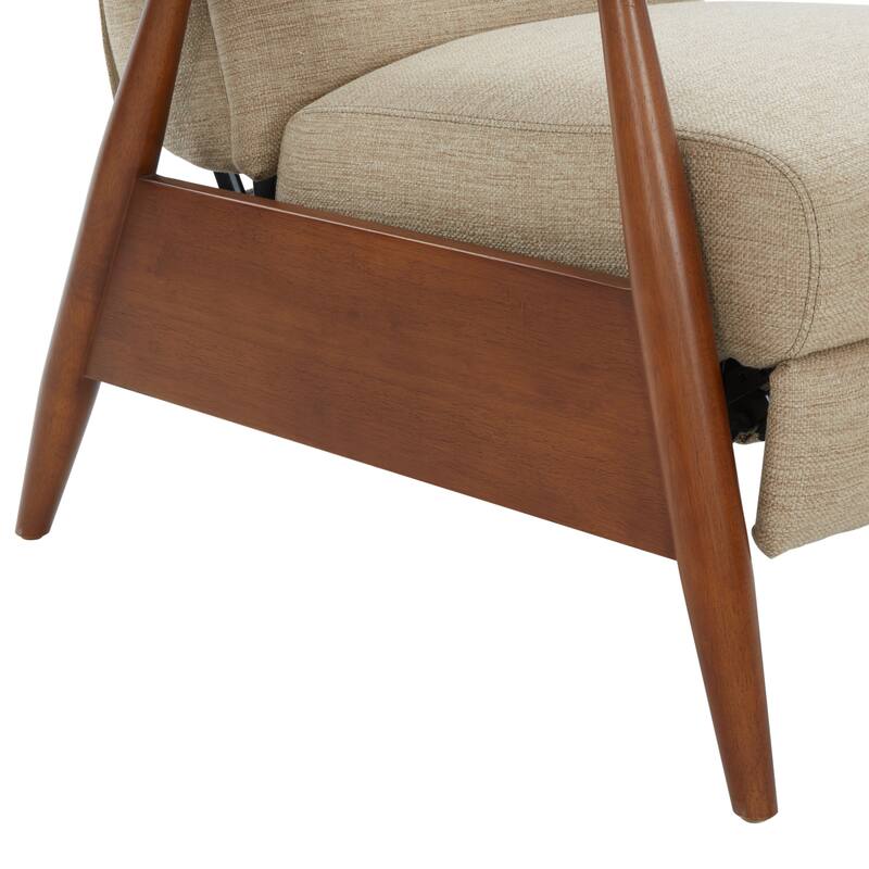 Taylor Wood Arm Push Back Recliner in Performance Fabric by Greyson Living