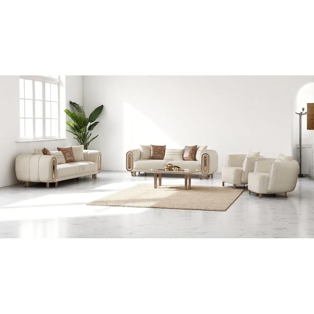Belli 4 Pieces Living Room Sets 2 Sofa 2 Chair