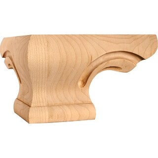 Hardware Resources Pedestal Foot with Decorative Styling, 4"H x