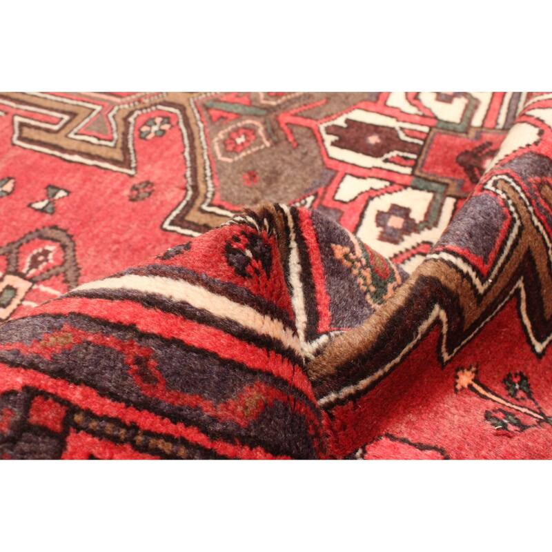 ECARPETGALLERY Hand-knotted Andelz Red Wool Rug - 4'3 x 6'11