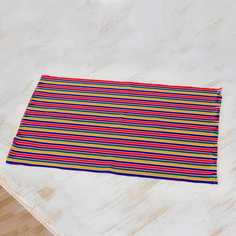Novica Handmade Trails Of Happiness Cotton Placemats (Set Of 6)