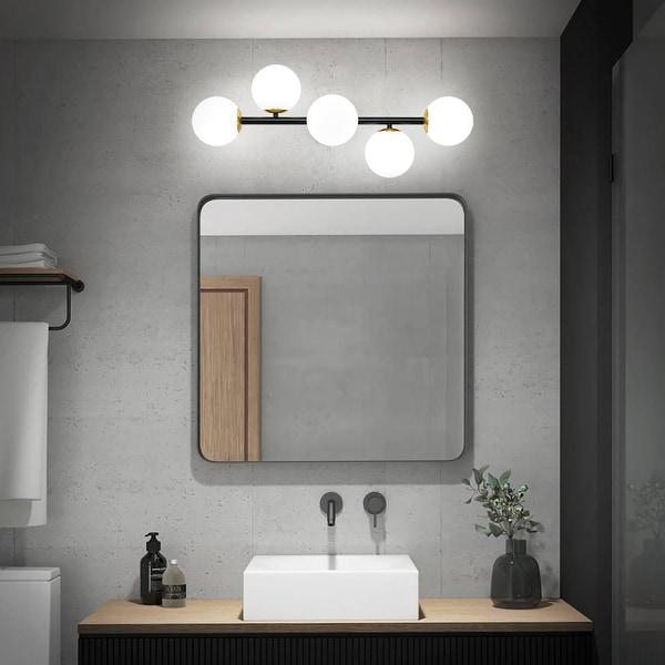 5 Light Dimmable LED G9 Gold Chrome Bathroom Vanity Light On Sale Bed Bath Beyond 34285461