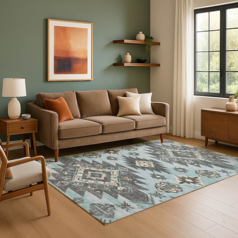Premium Washable Super Soft Global Tribal Mayfield Rug