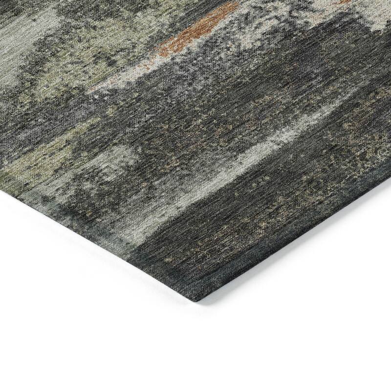HomeRoots Abstract Transitional Rectangle Outdoor Rug