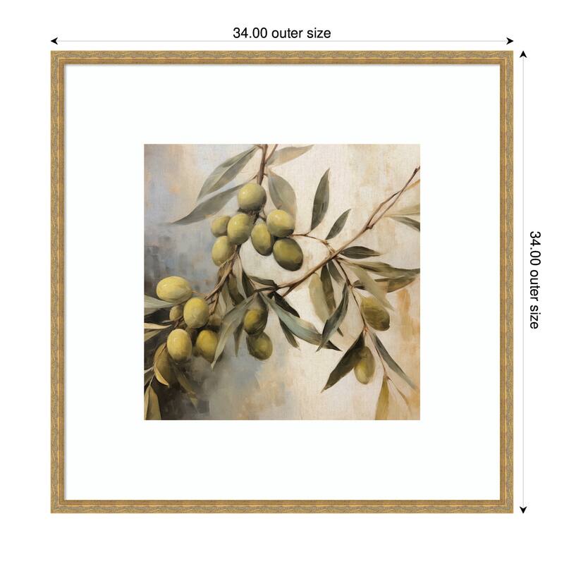 Kate and Laurel Olive Tree by The Creative Bunch Studio Framed Wall Art Print