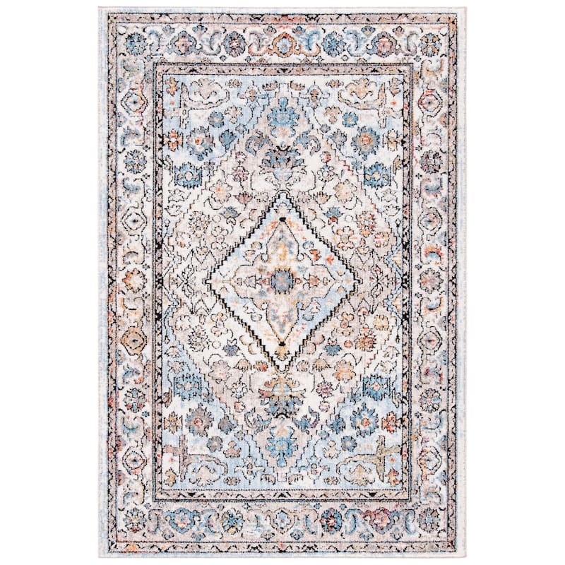 SAFAVIEH Bristol Sigurlina Vintage Oriental Polyester Rug - 4' x 6' - Cream/Beige