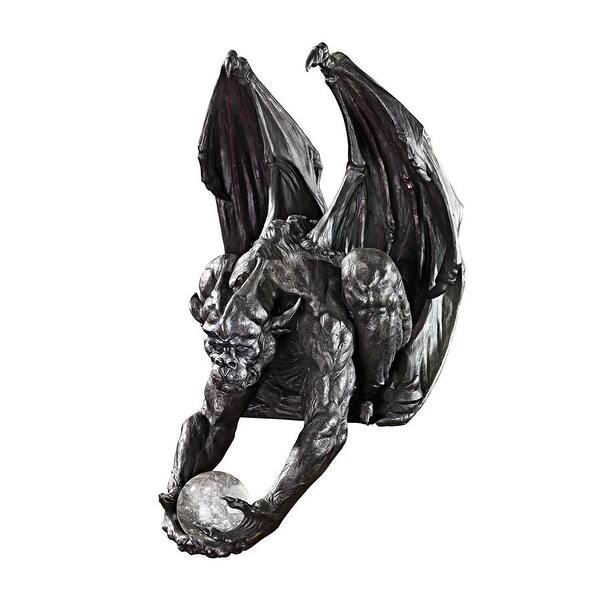 Design Toscano Clutch, Keeper of the Mystic Orb Gargoyle Sitter Statue