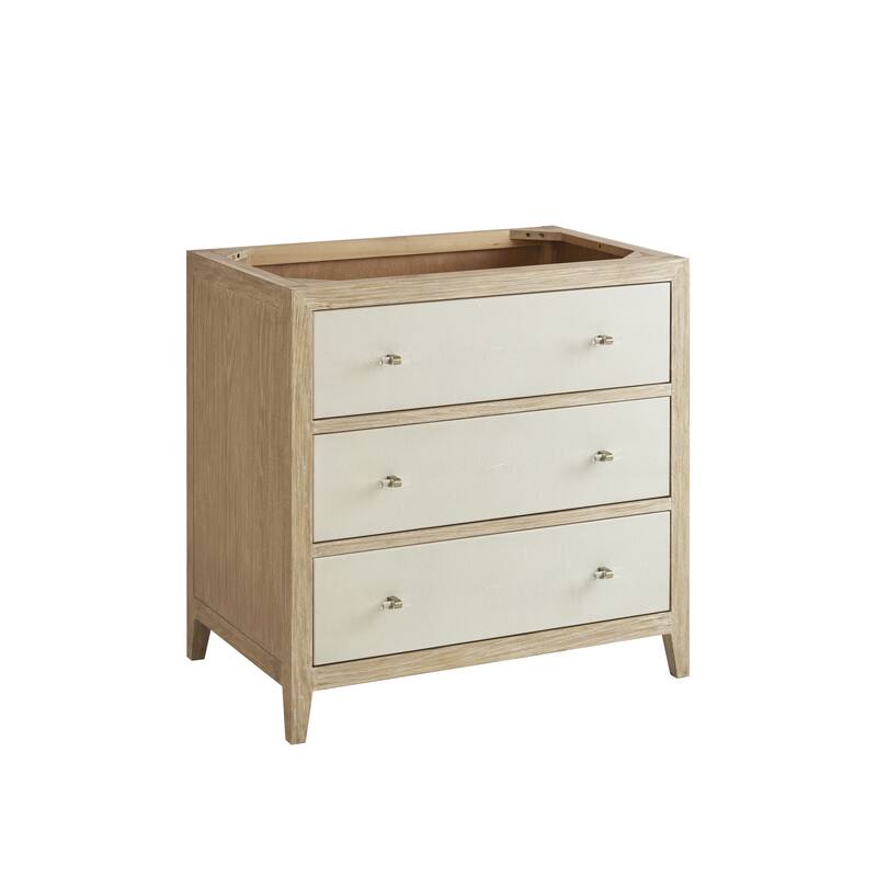 James Martin Vanities Celeste 36" Single Vanity, Sunwashed Oak with Embossed Shagreen