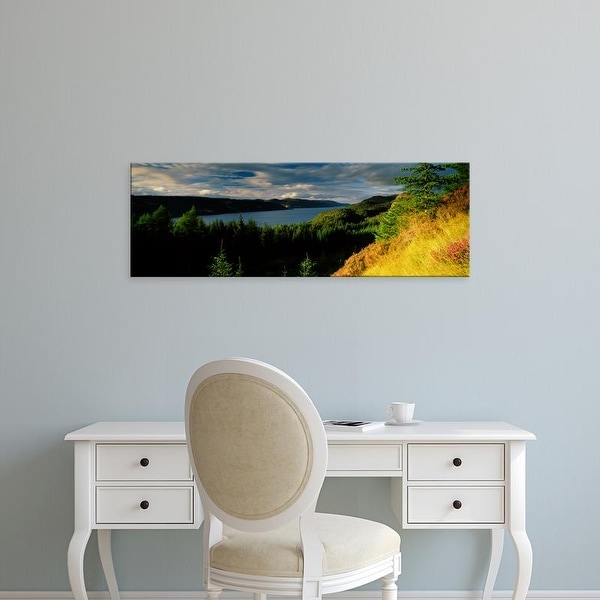 Easy Art Prints Panoramic Images's 'Trees on a landscape, Loch Ness, Farigaig Forest, Inverness
