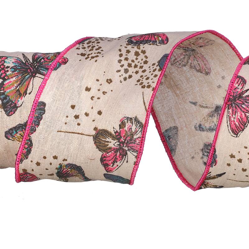 4" X 10Y Butterfly Ribbon