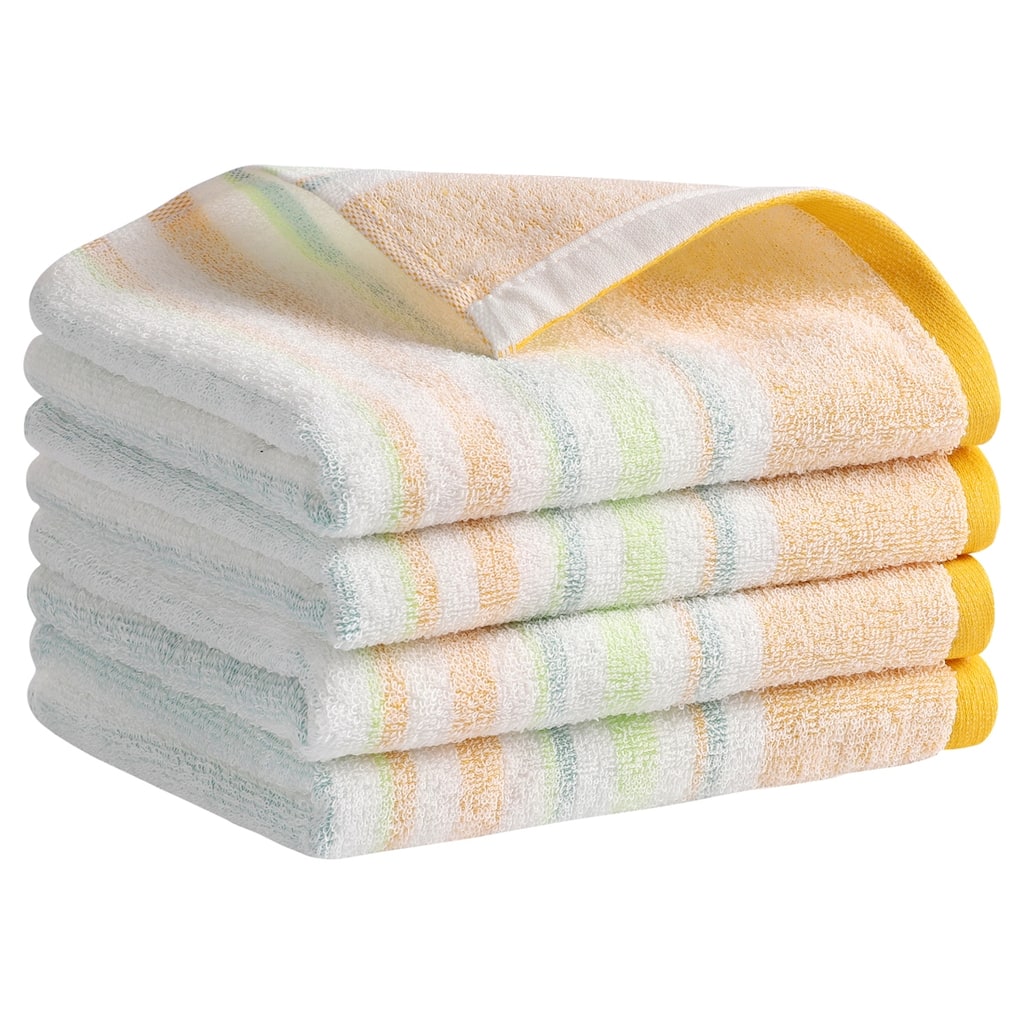 Striped Pattern Hand Towels 13" x 27" Cotton Soft Absorbent Hand Towel Home Decorative Bathroom Towels for Face Hair