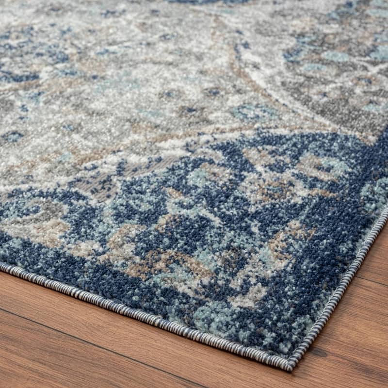 Luxe Weavers Floral Oriental Area Rug, Stain-Resistant Carpet