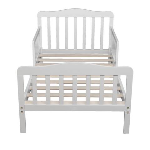 Simplistic Design Toddler Bed with Safety Guardrails