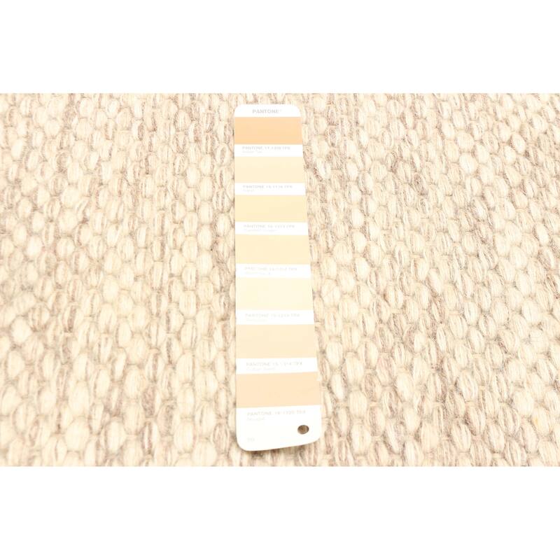 ECARPETGALLERY Braid weave Sienna Tan Wool Rug - 5'1 x 7'5