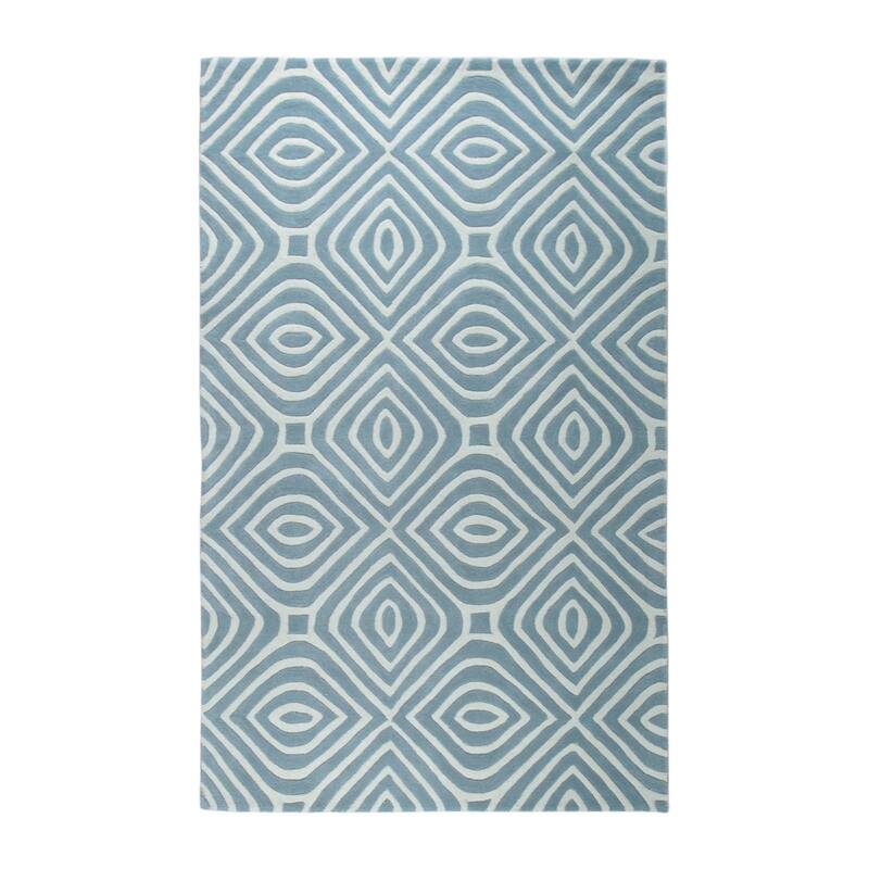 Blue Modern Contemporary Tufted Stripes Area Rug - Sleek Design and Luxurious Comfort