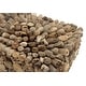 preview thumbnail 20 of 63, Brown Driftwood Handmade Collage and Pedestal Base Coffee Table with Tempered Glass Top - 48" round x 16"