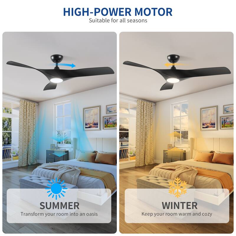 Moasis 3 Fan Blades 52" Ceiling Fan