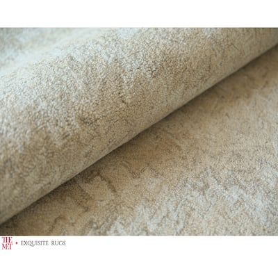 The Met X Exquisite Rugs Bargello Beige Area Rug
