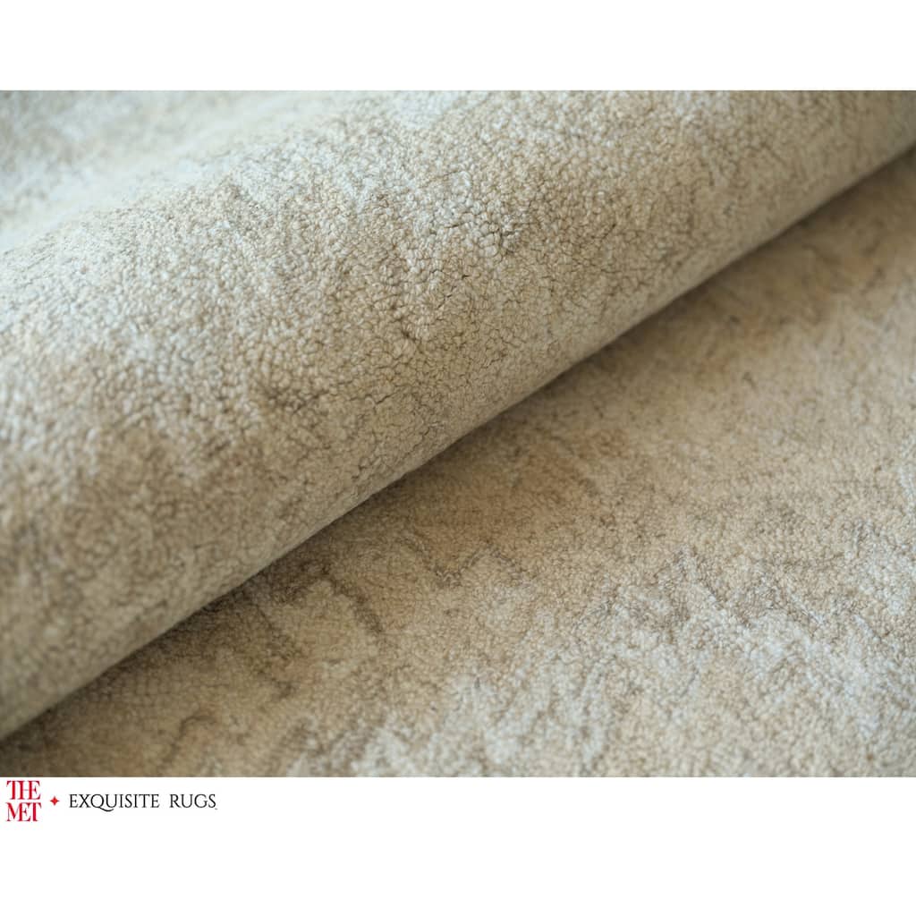 The Met X Exquisite Rugs Bargello Beige Area Rug