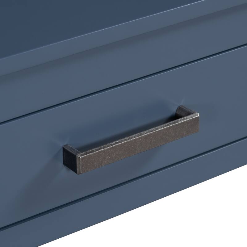 Contemporary 3-Drawer Console Table with 1 Shelf