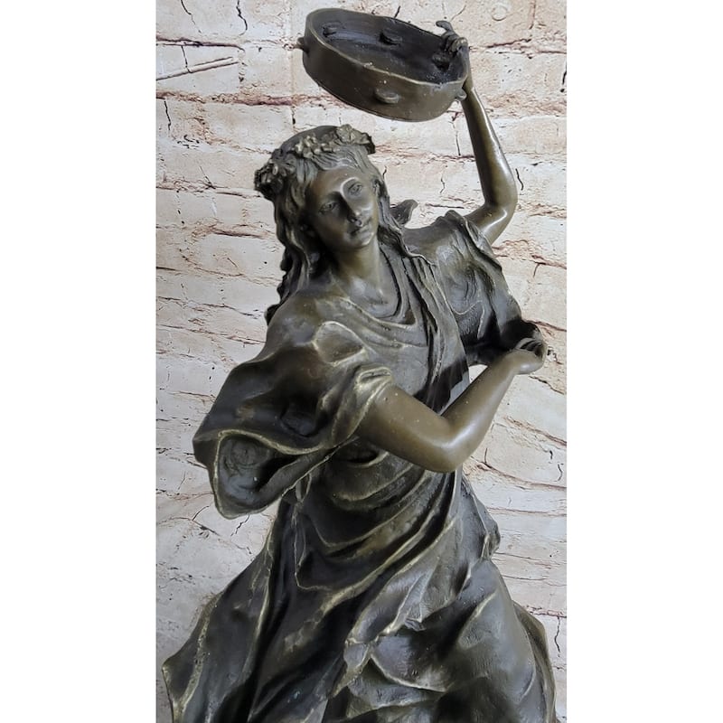 Signed Original Happy Dancer Bronze Figurine Figure Statue Sculpture Art Decor