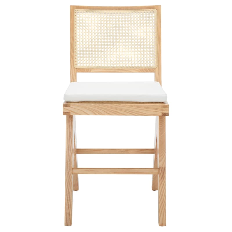 SAFAVIEH Couture Meine Rattan 22-inch Counter Stool - 18 In. W x 23 In. D x 38 In. H - 18Wx23Dx38H