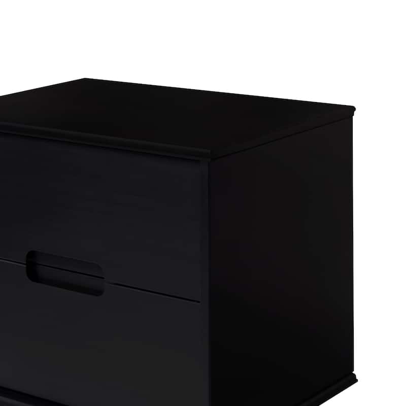 Middlebrook Mid-Century Solid Wood 2-Drawer Nightstand