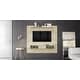 preview thumbnail 14 of 15, Mid-century 2-shelf 70-inch TV Panel Beige