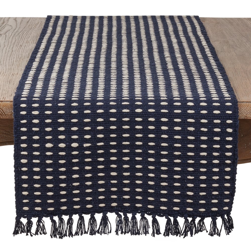 Dashed Woven Long Table Runner