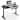 Costway 48" x 24" Whole-Piece Glass Standing Desk w/Drawers Writable